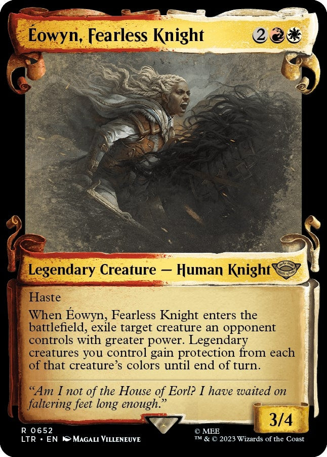 Image for Eowyn, Fearless Knight (Showcase Scrolls) (652) (Universes Beyond: The Lord of the Rings: Tales of Middle-earth) - Magic: The Gathering