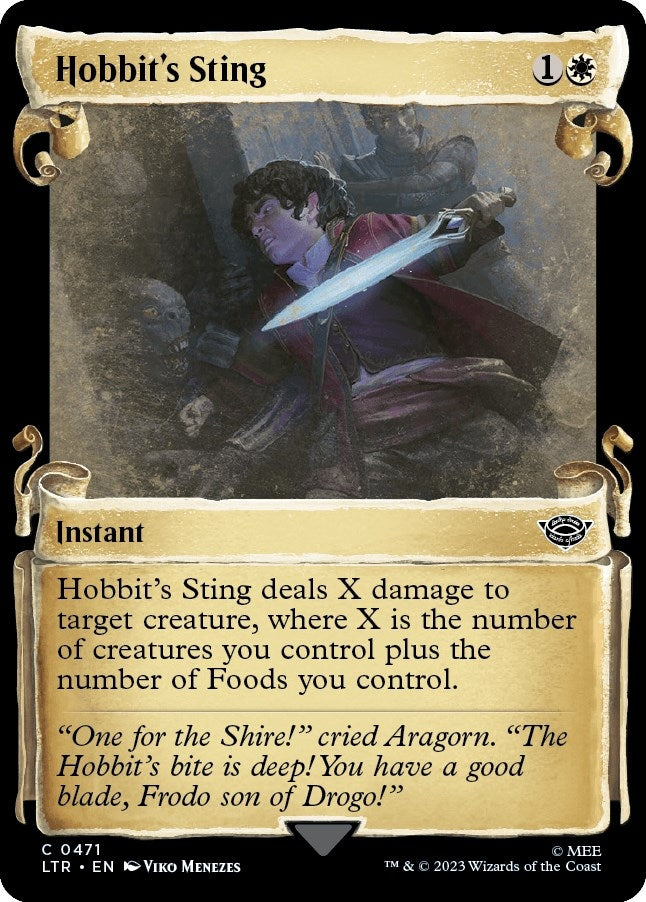 Image for Hobbit's Sting (Showcase Scrolls) (471) (Universes Beyond: The Lord of the Rings: Tales of Middle-earth) - Magic: The Gathering