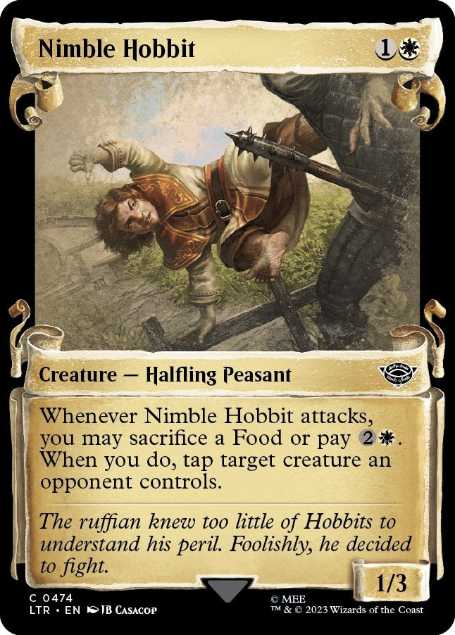 Image for Nimble Hobbit (Showcase Scrolls) (474) (Universes Beyond: The Lord of the Rings: Tales of Middle-earth) - Magic: The Gathering