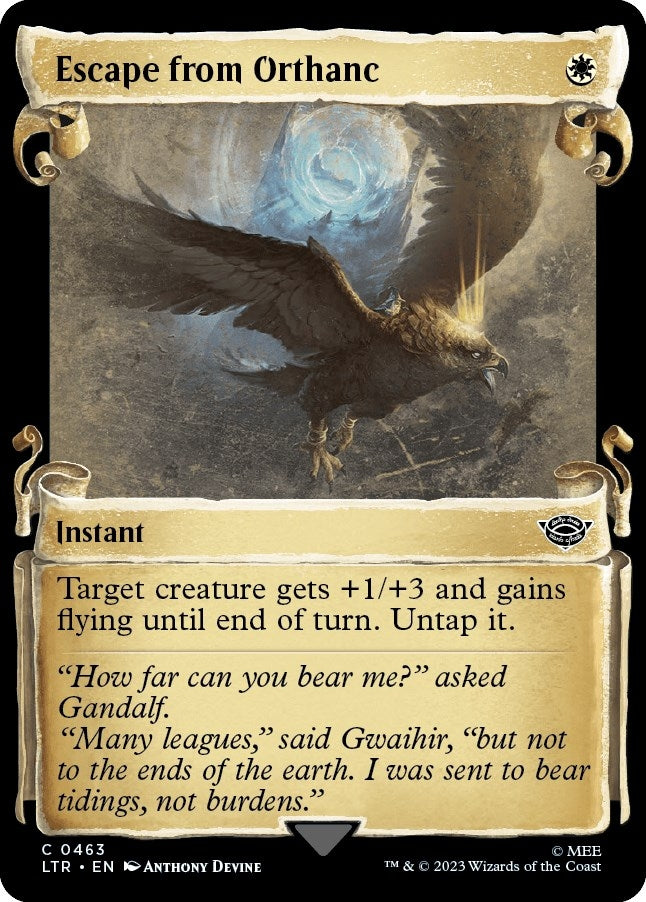 Image for Escape from Orthanc (Showcase Scrolls) (463) (Universes Beyond: The Lord of the Rings: Tales of Middle-earth) - Magic: The Gathering
