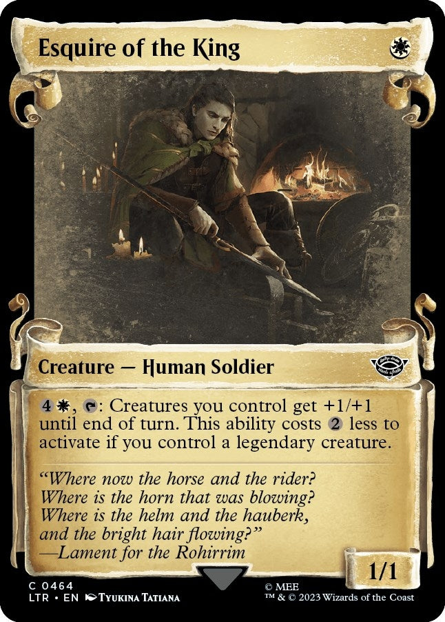 Image for Esquire of the King (Showcase Scrolls) (464) (Universes Beyond: The Lord of the Rings: Tales of Middle-earth) - Magic: The Gathering