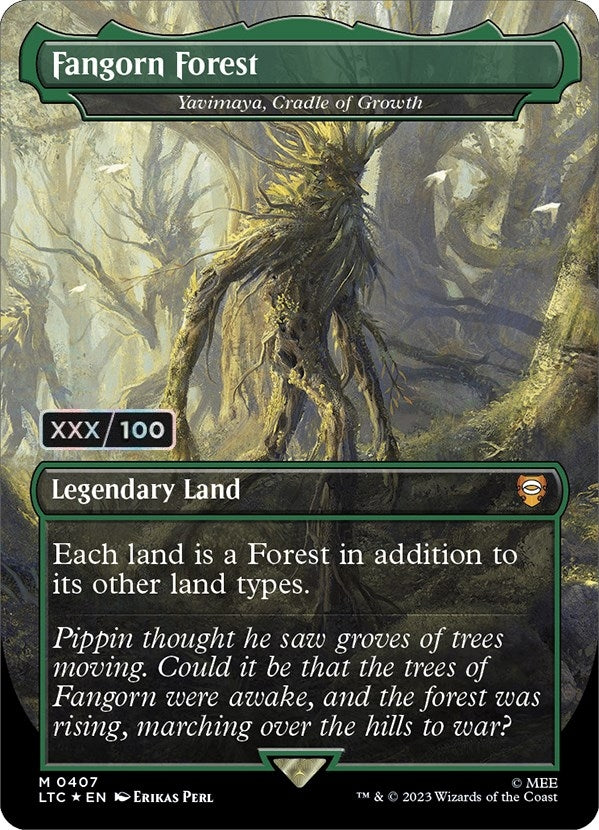 Image for Fangorn Forest - Yavimaya, Cradle of Growth (Serial Numbered) (407) (The Lord of the Rings: Tales of Middle-earth) - Magic: The Gathering