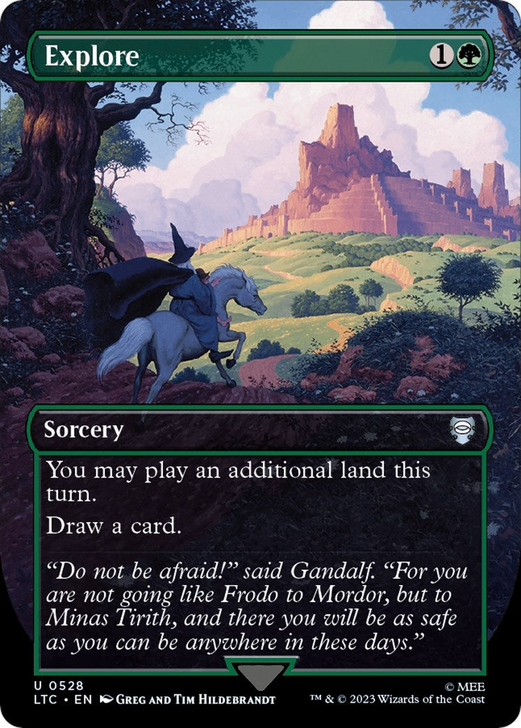 Image for Explore (Borderless) (528) (The Lord of the Rings: Tales of Middle-earth) - Magic: The Gathering
