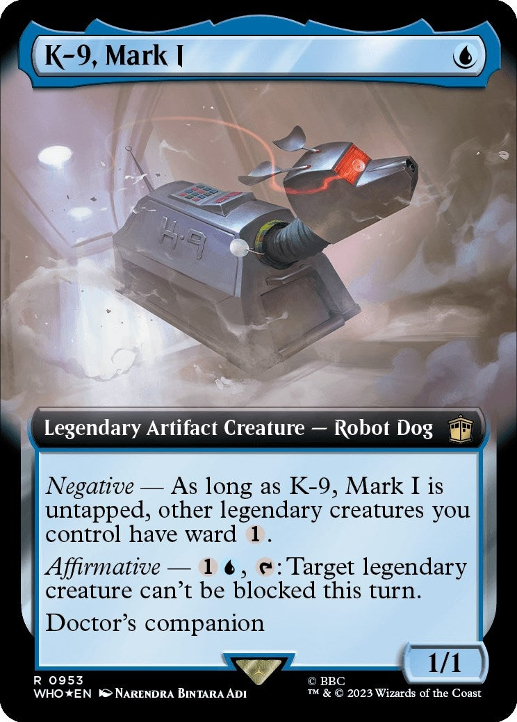 Image for K-9, Mark I (Extended Art) (Surge Foil) (953) (Universes Beyond: Doctor Who) - Magic: The Gathering