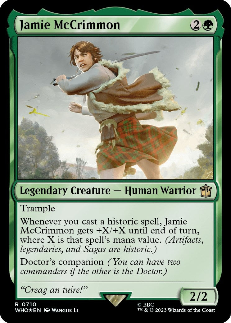 Image for Jamie McCrimmon (Surge Foil) (710) (Universes Beyond: Doctor Who) - Magic: The Gathering