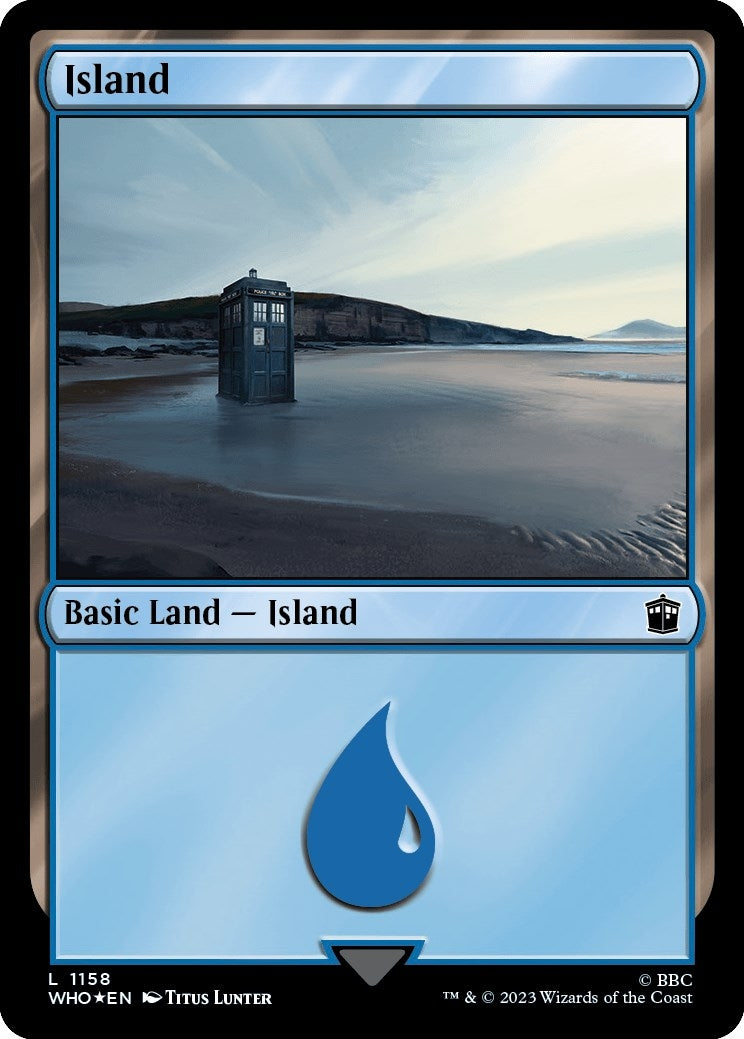 Image for Island (1158) (Surge Foil) (1158) (Universes Beyond: Doctor Who) - Magic: The Gathering