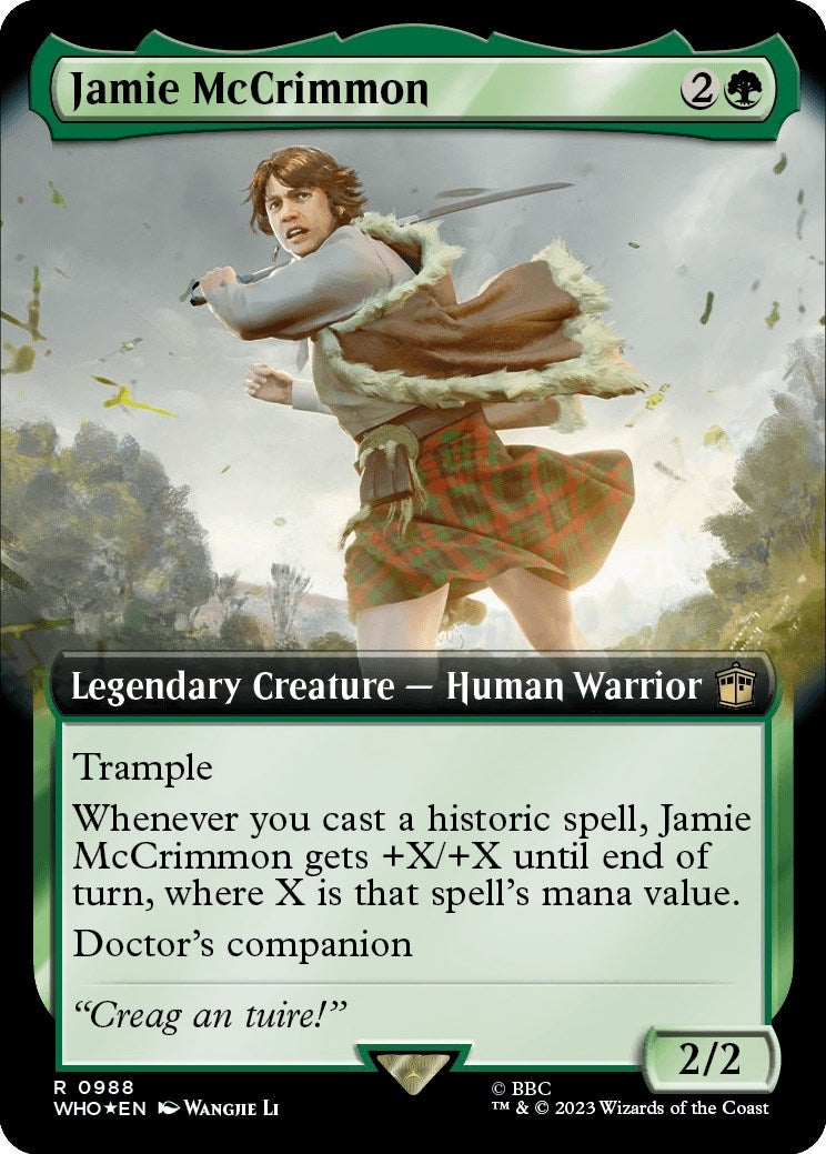 Image for Jamie McCrimmon (Extended Art) (Surge Foil) (988) (Universes Beyond: Doctor Who) - Magic: The Gathering