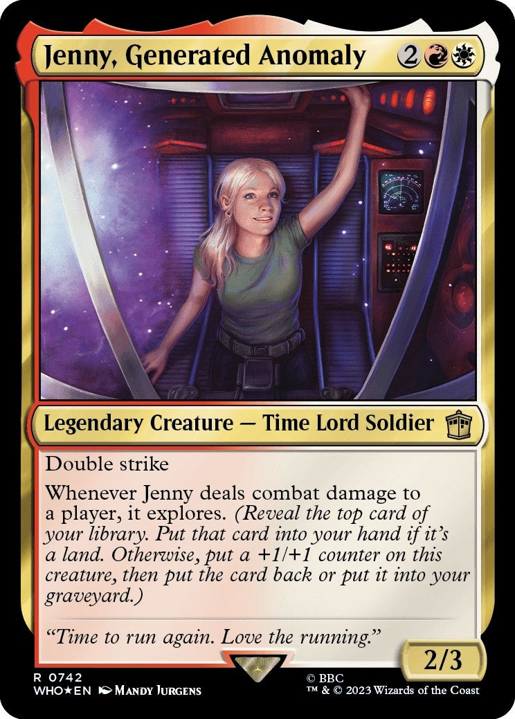 Image for Jenny, Generated Anomaly (Surge Foil) (742) (Universes Beyond: Doctor Who) - Magic: The Gathering