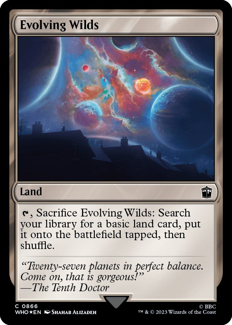 Image for Evolving Wilds (Surge Foil) (866) (Universes Beyond: Doctor Who) - Magic: The Gathering