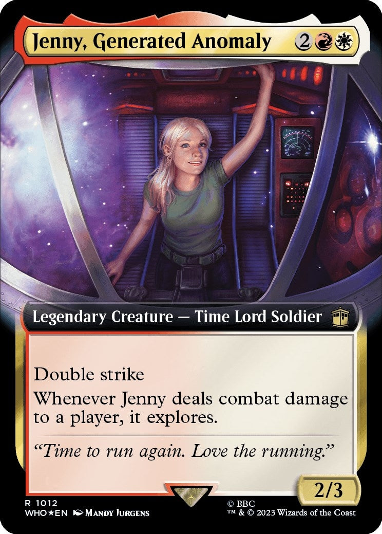 Image for Jenny, Generated Anomaly (Extended Art) (Surge Foil) (1012) (Universes Beyond: Doctor Who) - Magic: The Gathering