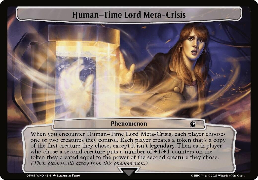 Image for Human-Time Lord Meta-Crisis (585) (Universes Beyond: Doctor Who) - Magic: The Gathering