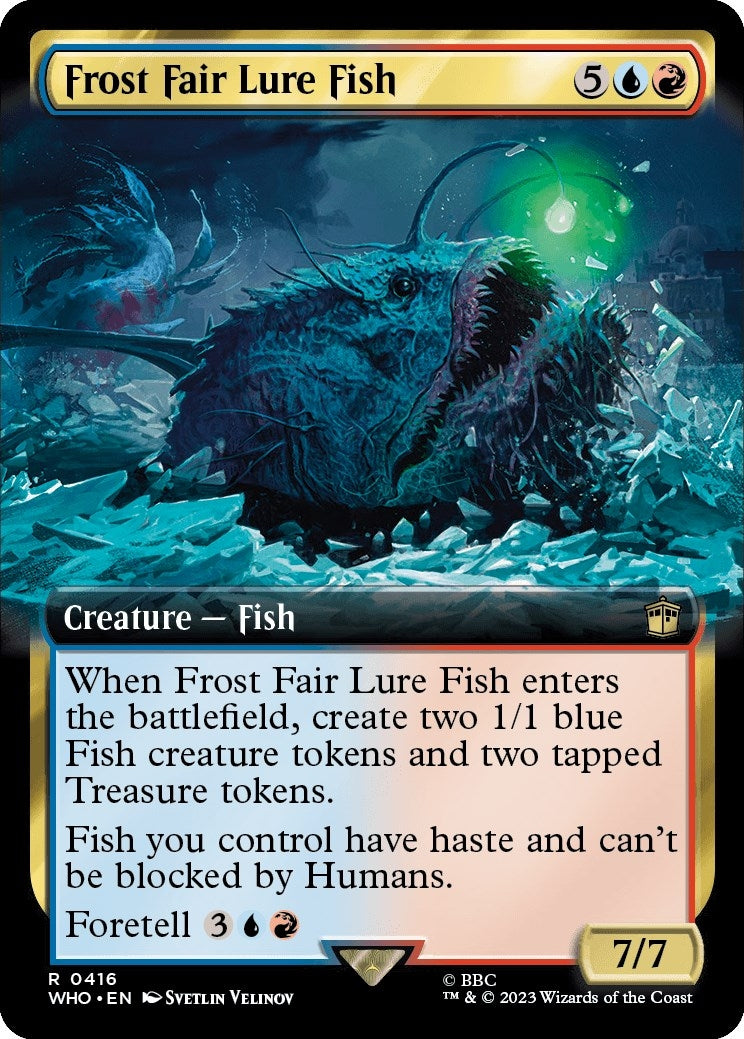 Image for Frost Fair Lure Fish (Extended Art) (416) (Universes Beyond: Doctor Who) - Magic: The Gathering