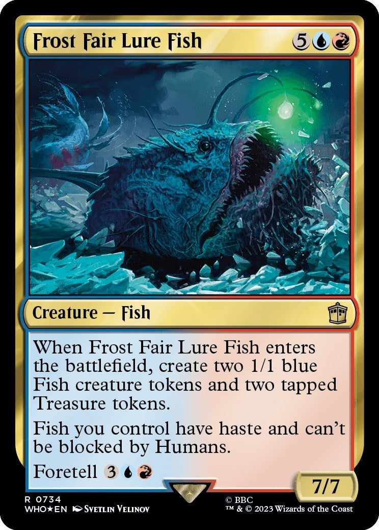 Image for Frost Fair Lure Fish (Surge Foil) (734) (Universes Beyond: Doctor Who) - Magic: The Gathering