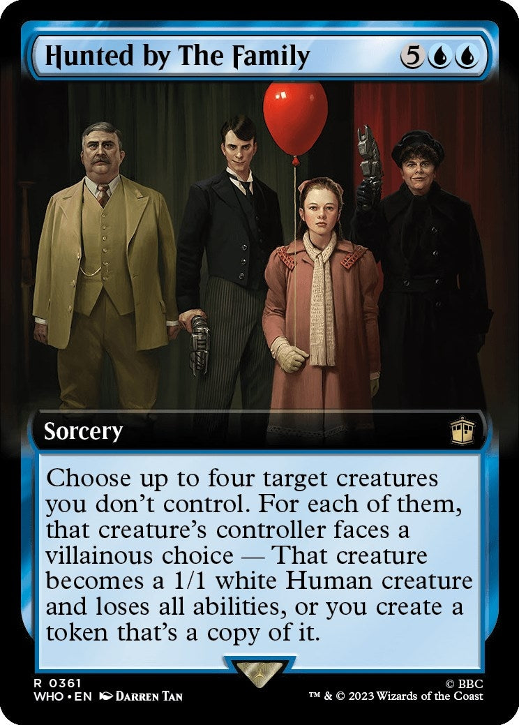 Image for Hunted by The Family (Extended Art) (361) (Universes Beyond: Doctor Who) - Magic: The Gathering