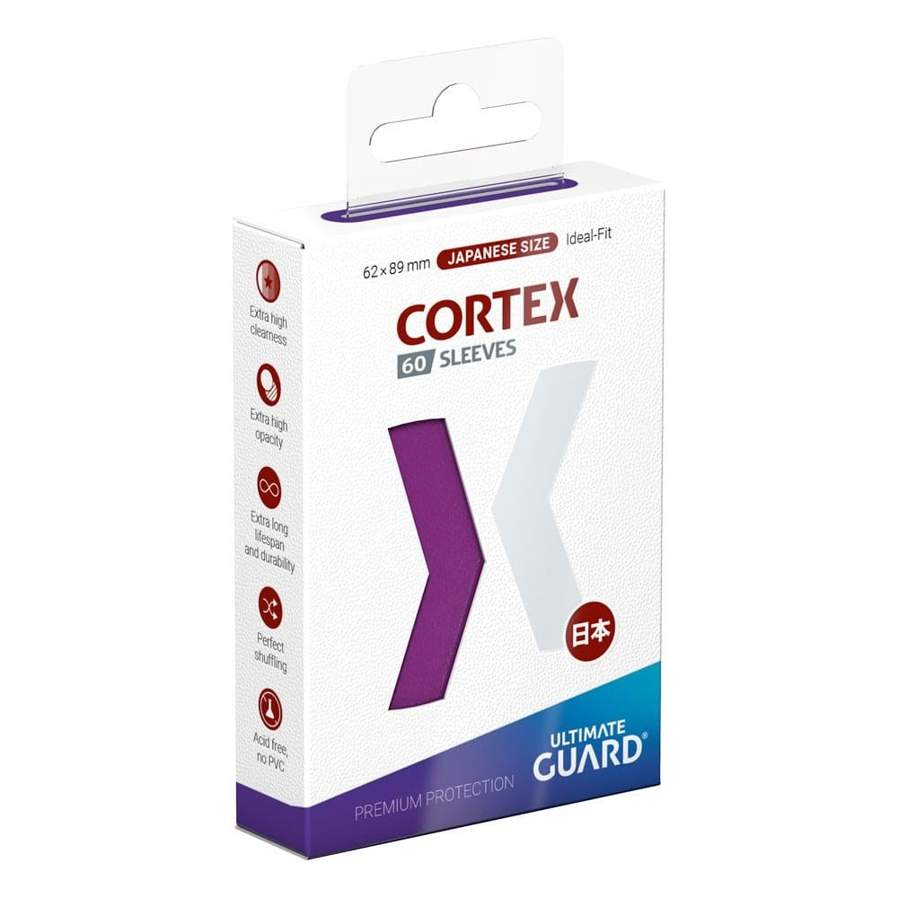 Image for Ultimate Guard Cortex Sleeves Japanese Size Glossy - Purple (60-Pack) - Card Sleeves