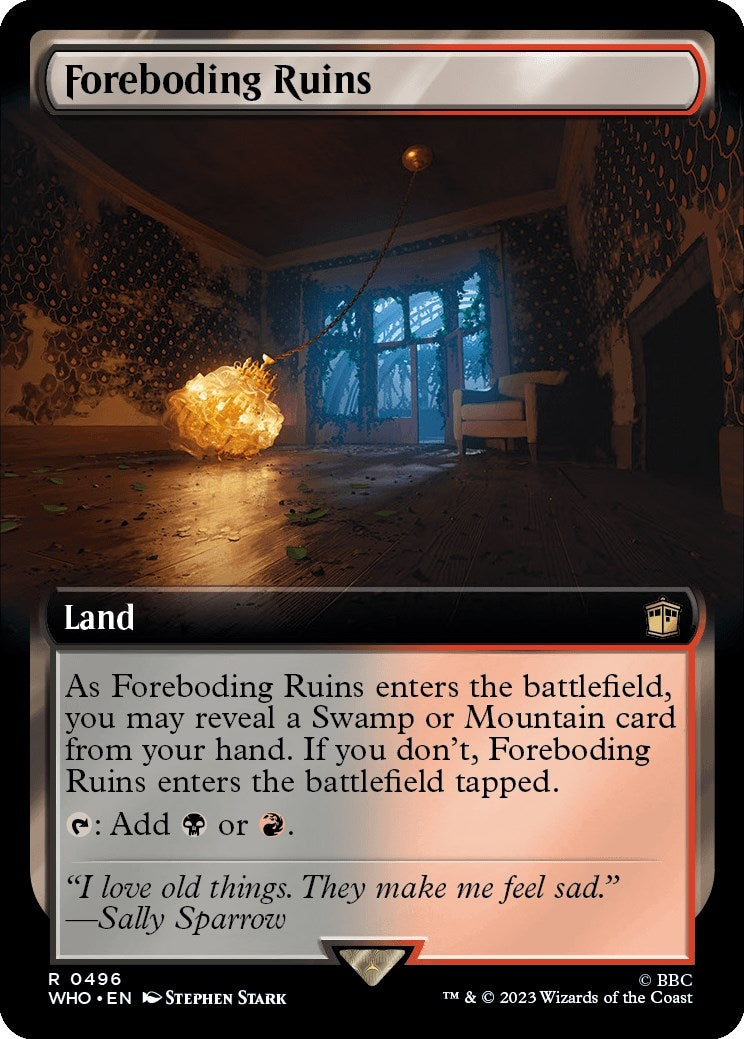 Image for Foreboding Ruins (Extended Art) (496) (Universes Beyond: Doctor Who) - Magic: The Gathering