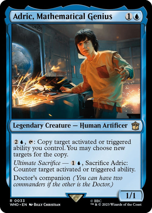Image for Adric, Mathematical Genius (33) (Universes Beyond: Doctor Who) - Magic: The Gathering