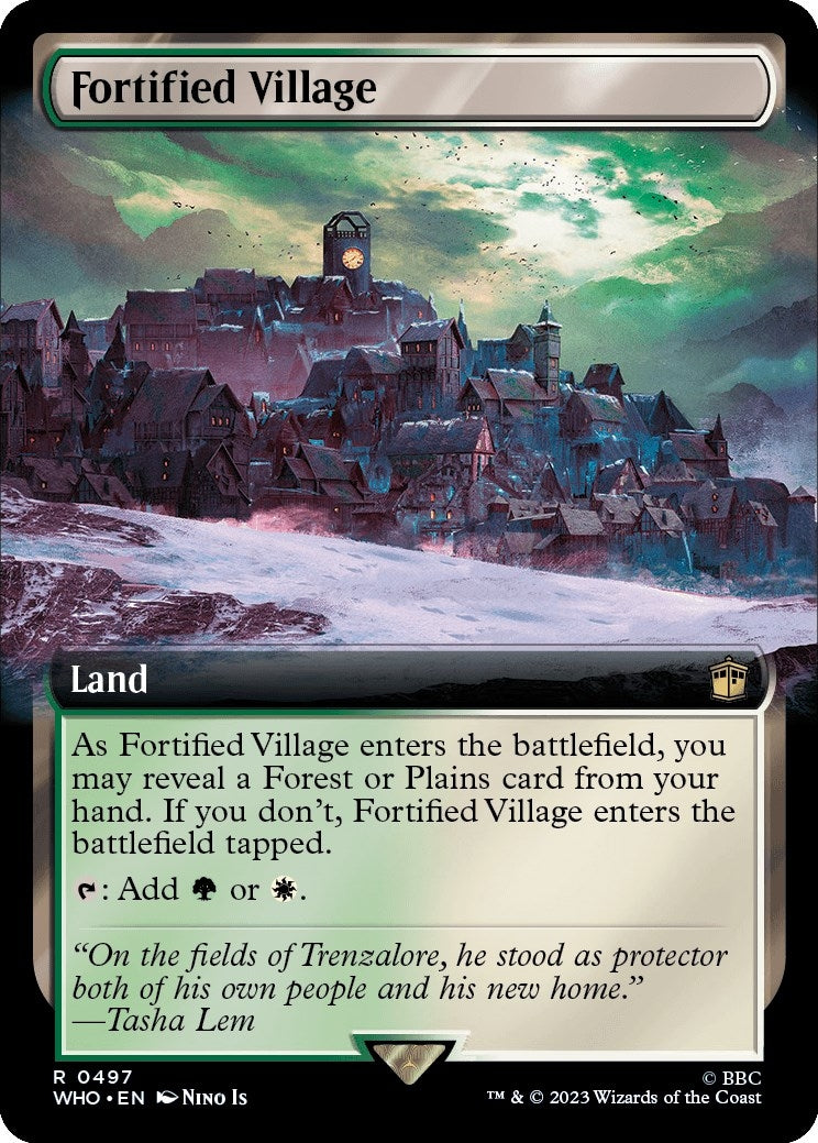 Image for Fortified Village (Extended Art) (497) (Universes Beyond: Doctor Who) - Magic: The Gathering