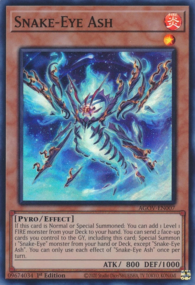 Image for Snake-Eye Ash (AGOV-EN007) (AGOV) - YuGiOh