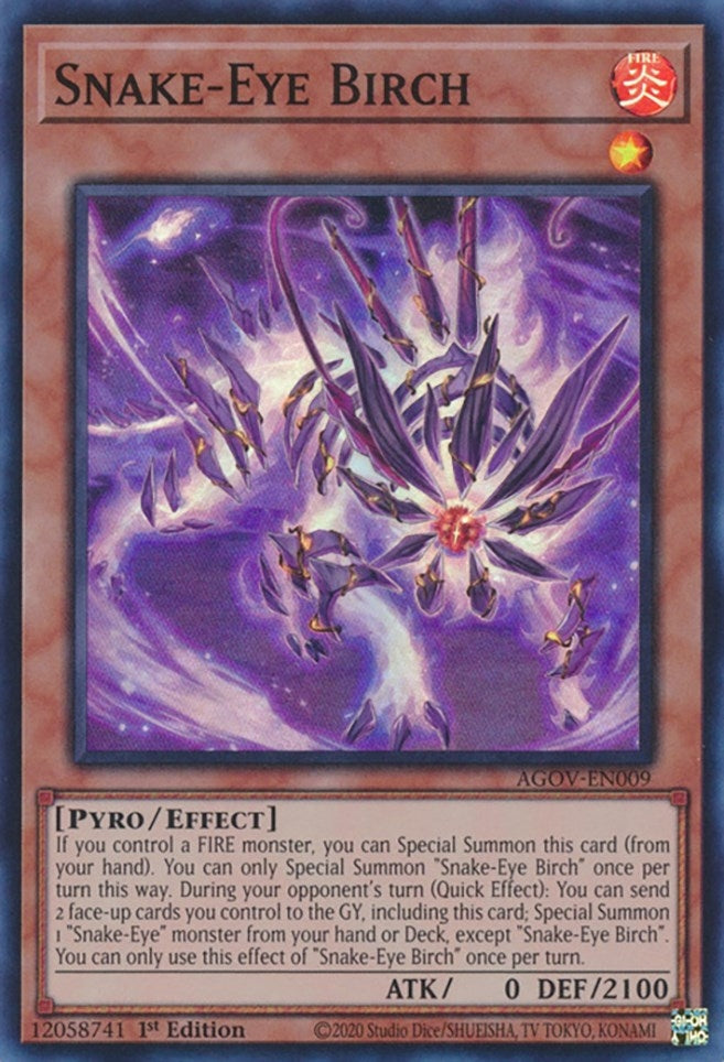 Image for Snake-Eye Birch (AGOV-EN009) (AGOV) - YuGiOh