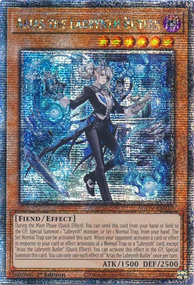 Arias the Labrynth Butler (Quarter Century Secret Rare) (AGOV-EN017) (AGOV)