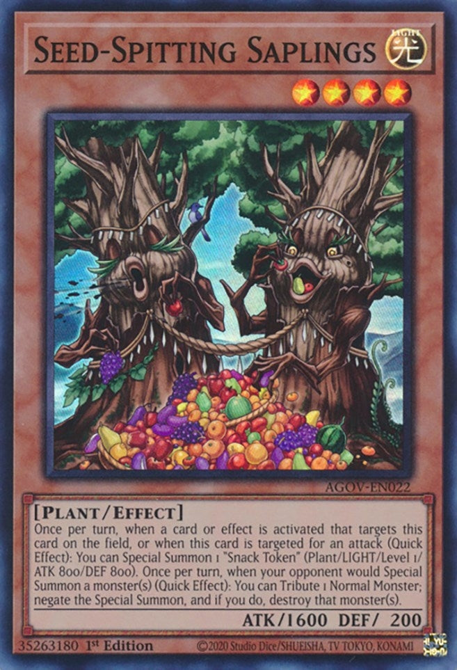 Image for Seed-Spitting Saplings (AGOV-EN022) (AGOV) - YuGiOh