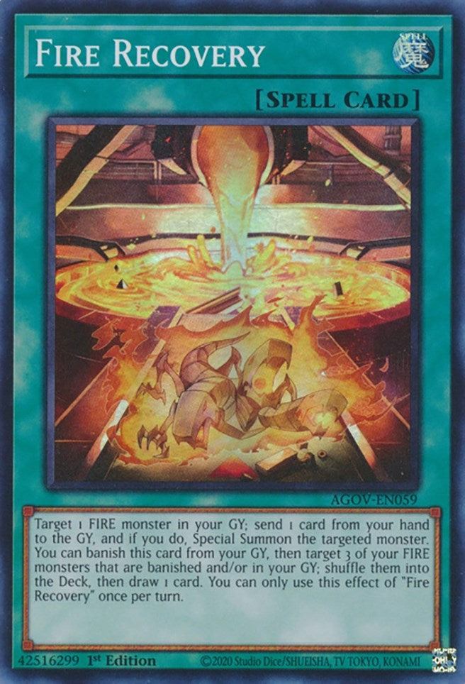 Image for Fire Recovery (AGOV-EN059) (AGOV) - YuGiOh