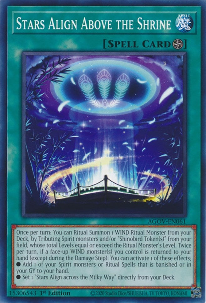 Image for Stars Align Above the Shrine (AGOV-EN061) (AGOV) - YuGiOh