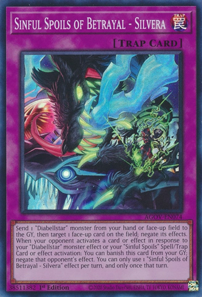 Image for Sinful Spoils of Betrayal - Silvera (AGOV-EN074) (AGOV) - YuGiOh