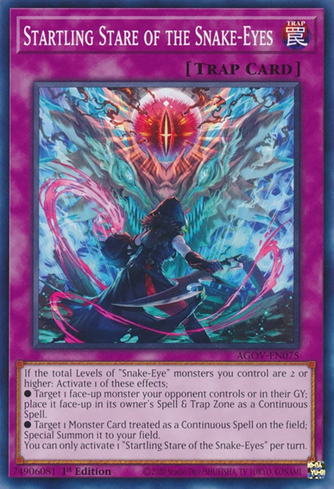 Image for Startling Stare of the Snake-Eyes (AGOV-EN075) (AGOV) - YuGiOh