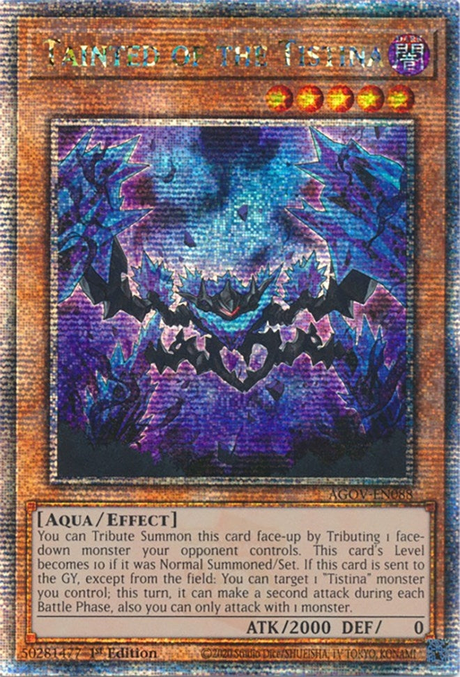 Image for Tainted of the Tistina (Quarter Century Secret Rare) (AGOV-EN088) (AGOV) - YuGiOh