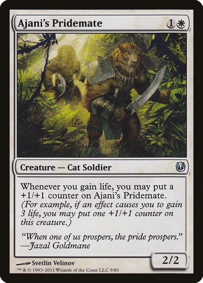 Image for Ajani's Pridemate (9) (Ajani vs. Nicol Bolas) - Magic: The Gathering