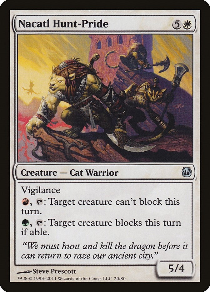 Image for Nacatl Hunt-Pride (20) (Ajani vs. Nicol Bolas) - Magic: The Gathering