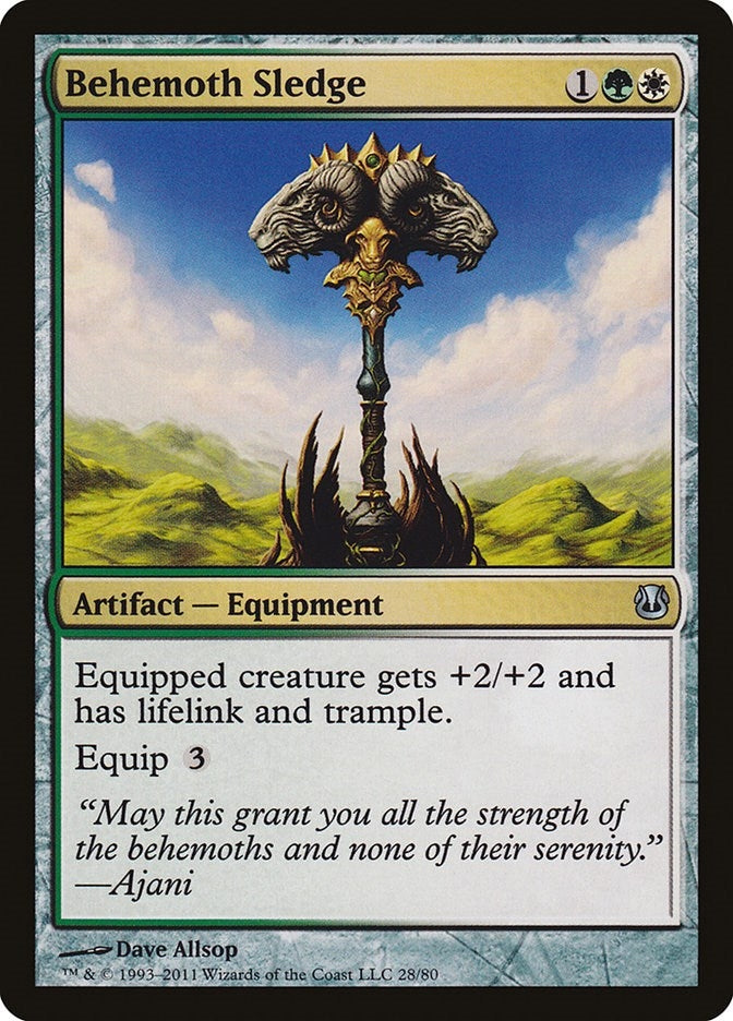 Image for Behemoth Sledge (28) (Ajani vs. Nicol Bolas) - Magic: The Gathering