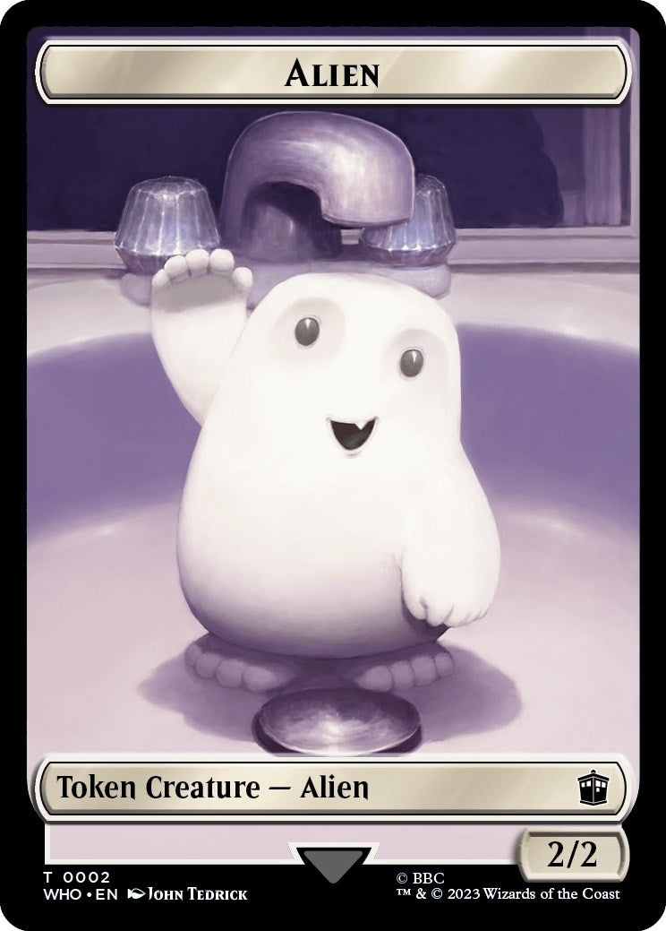 Image for Alien // Alien Salamander Double-Sided Token (2 // 16) (Universes Beyond: Doctor Who) - Magic: The Gathering