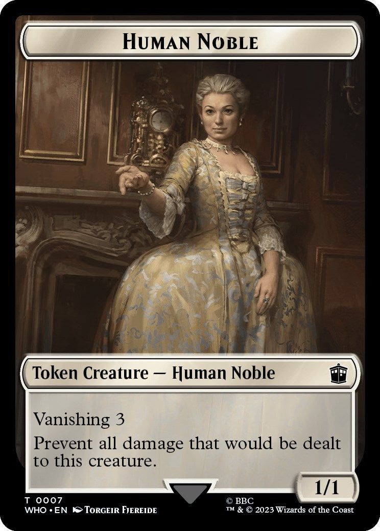 Image for Human Noble // Alien Salamander Double-Sided Token (7 // 16) (Universes Beyond: Doctor Who) - Magic: The Gathering