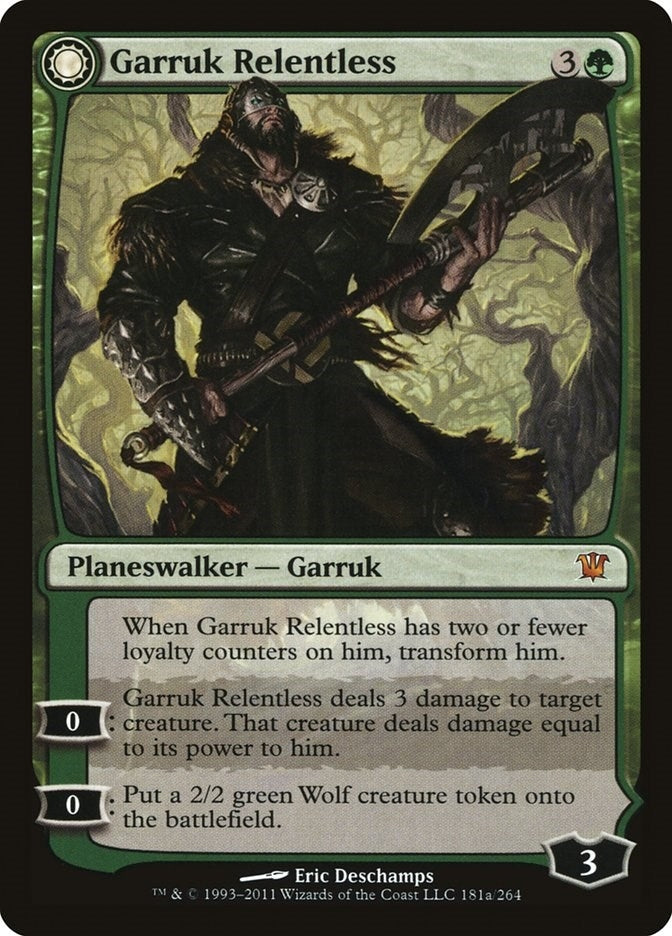 Image for Garruk Relentless (181) (Innistrad) - Magic: The Gathering