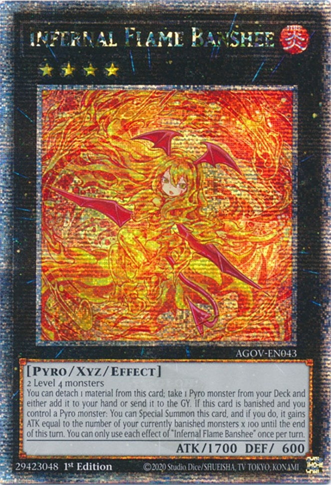 Image for Infernal Flame Banshee (Quarter Century Secret Rare) (AGOV-EN043) (AGOV) - YuGiOh