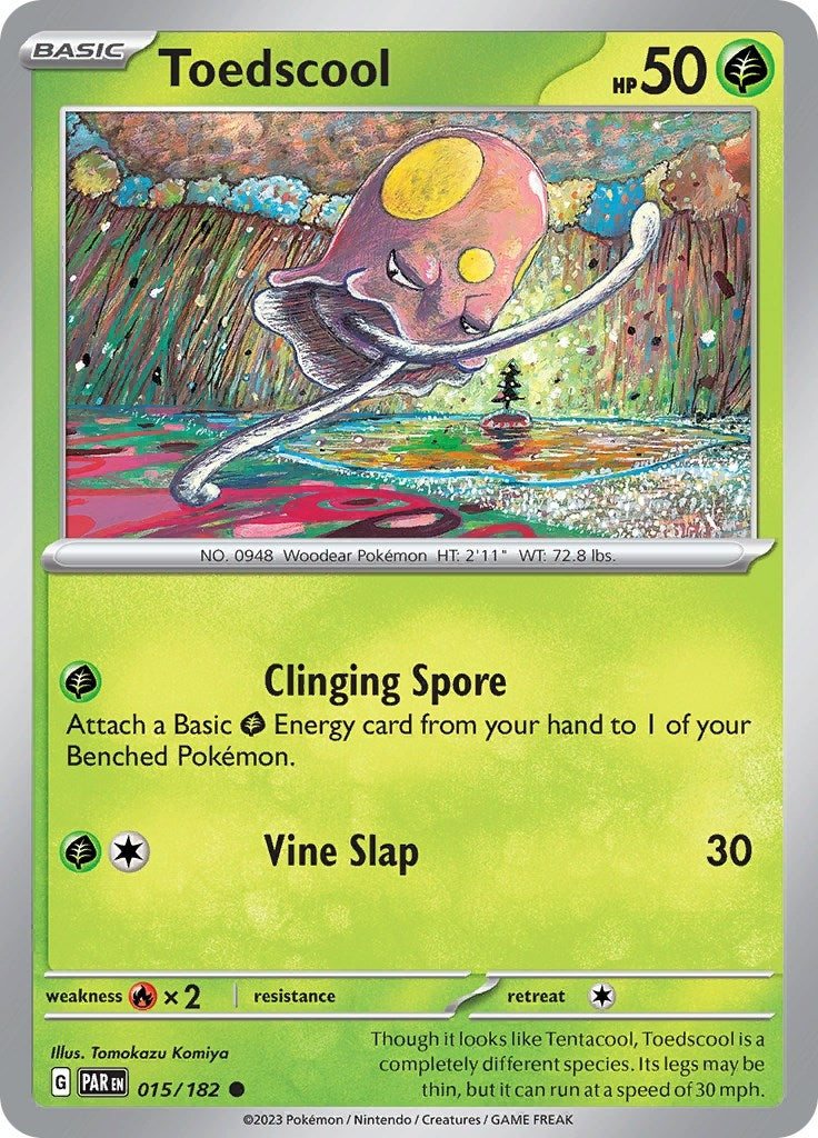 Image for Toedscool (015/182) (PAR) - Pokemon