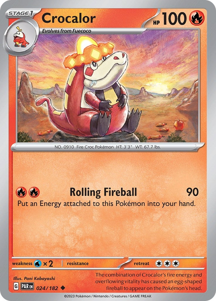 Image for Crocalor (024/182) (PAR) - Pokemon