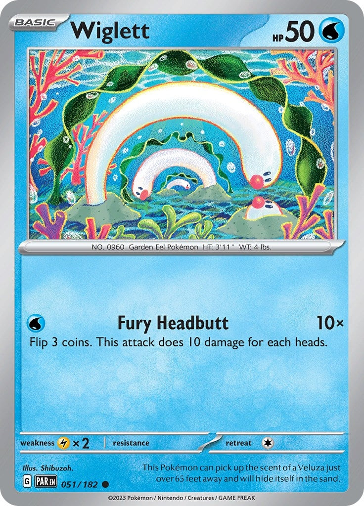 Image for Wiglett (051/182) (PAR) - Pokemon