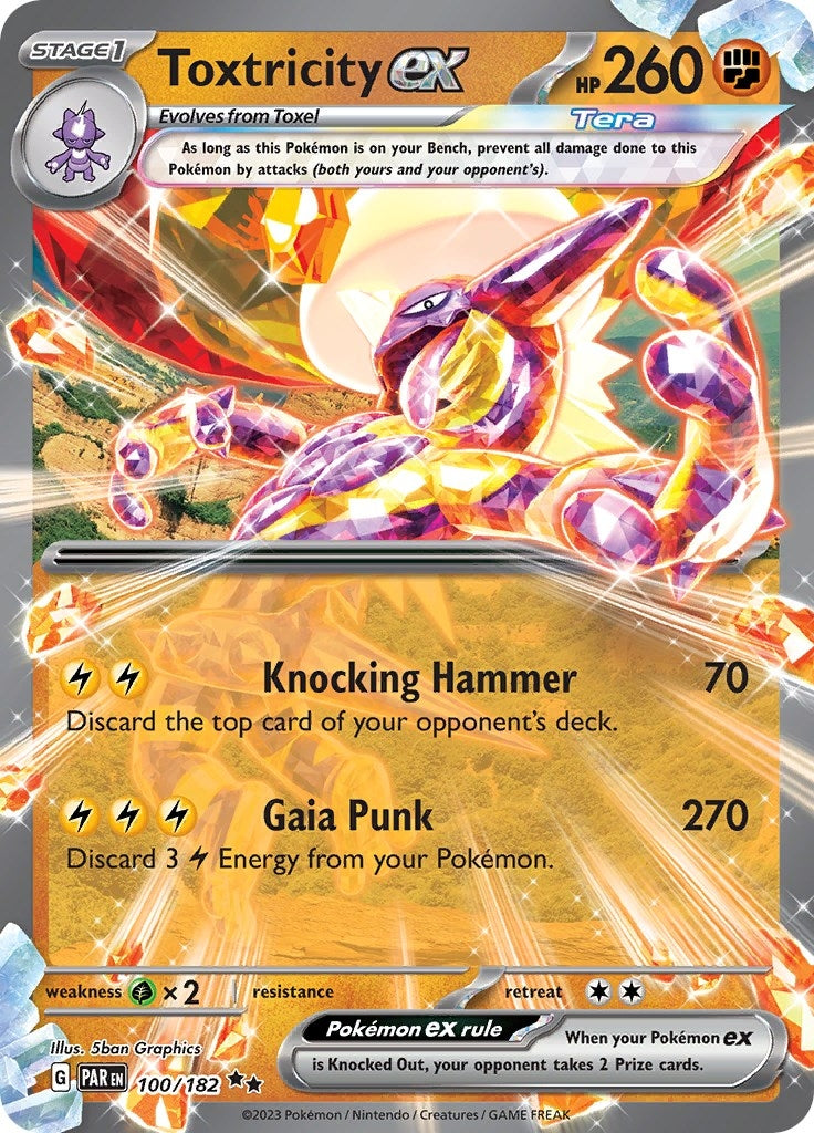 Image for Toxtricity ex (100/182) (PAR) - Pokemon
