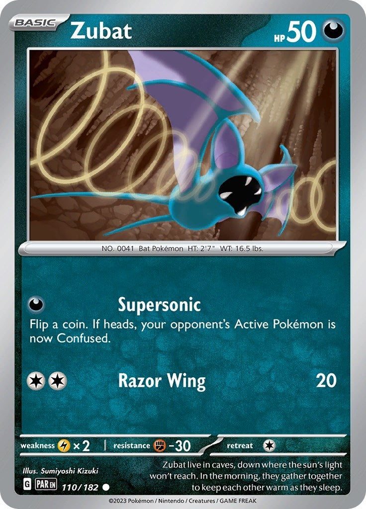 Image for Zubat (110/182) (PAR) - Pokemon