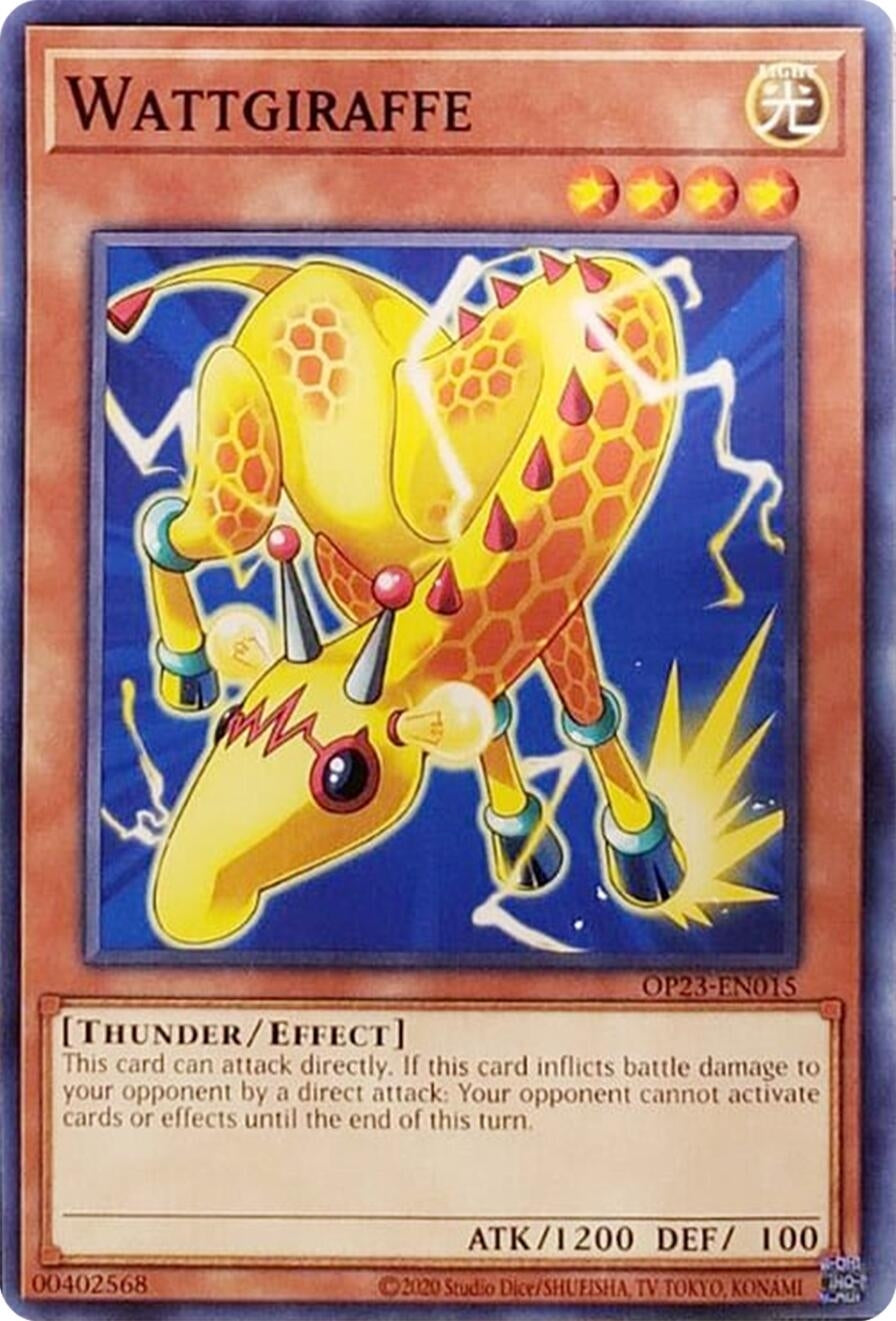 Image for Wattgiraffe (OP23-EN015) (OP23) - YuGiOh