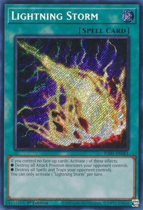 Image for Lightning Storm (Secret Rare) (RA01-EN061) (RA01) - YuGiOh