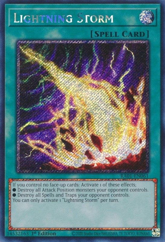 Lightning Storm (Platinum Secret Rare) (RA01-EN061) (RA01)