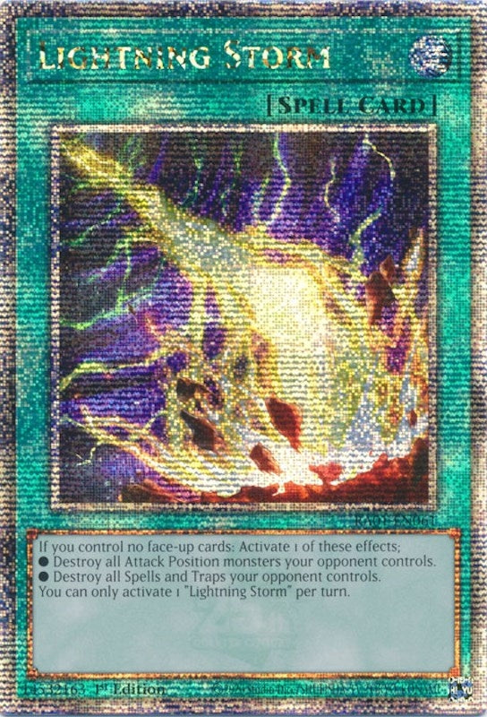 Image for Lightning Storm (Quarter Century Secret Rare) (RA01-EN061) (RA01) - YuGiOh