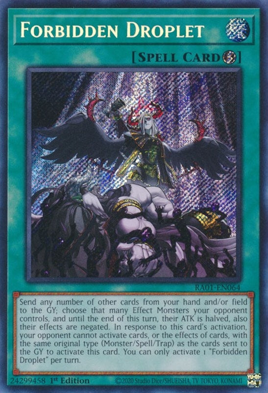 Image for Forbidden Droplet (Secret Rare) (RA01-EN064) (RA01) - YuGiOh