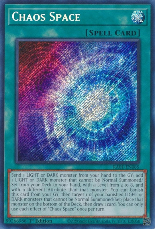 Image for Chaos Space (Secret Rare) (RA01-EN065) (RA01) - YuGiOh