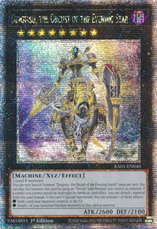 Image for Dingirsu, the Orcust of the Evening Star (Quarter Century Secret Rare) (RA01-EN040) (RA01) - YuGiOh